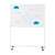 Whiteboard met verrijdbare standaard magneethoudend b x h = 1500x1000 mm