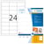 Etiket HERMA 10779 66x33.8mm wit 1920 stuks