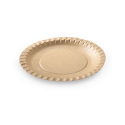 FSC® Kraft bord met vetbarrière 18cm Ø bruin