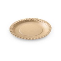 FSC® Kraft bord met vetbarrière 18cm Ø bruin