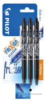 Rollerpen Pilot Frixion Clicker zwart 0.35mm blister à 3 stuks