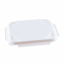 Suikerriet deksel voor MENUTRAY-227X178X43/1VAKS-WIT, MENUTRAY-227X178X45/2VAKS-WIT en MENUTRAY-227X178X45/3VAKS-WIT, kleur wit artikel afbeelding