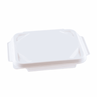 Suikerriet deksel voor MENUTRAY-227X178X43/1VAKS-WIT, MENUTRAY-227X178X45/2VAKS-WIT en MENUTRAY-227X178X45/3VAKS-WIT, kleur wit