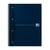 Collegeblok Oxford Office Essentials A4+ lijn 4-gaats 180 pagina's 80gr assorti