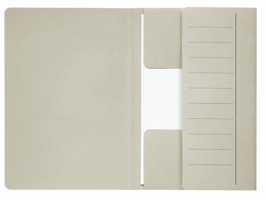 Dossiermap Djois Secolor Mammoet folio 3 kleppen 250gr recycled grijs 50 stuks