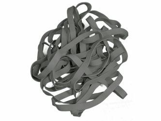 Elastiek 250x12,0mm grijs/ds1000gr artikel afbeelding