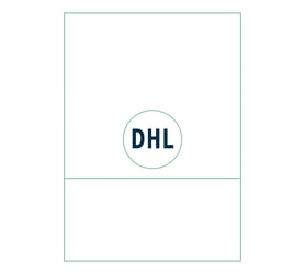 Retourlabel DHL IEZZY A4 1.000 vel 210x102mm 1000 labels