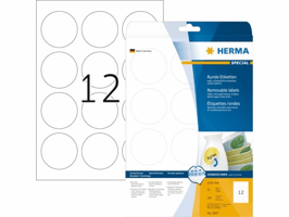 Etiket HERMA 5067 60mm verwijderbaar wit 300 etiketten