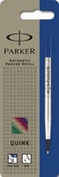 Rollerpenvulling Parker Quink medium blauw blister à 1 stuk