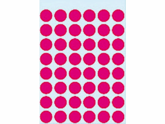 ETIKET HERMA 1856 ROND 12MM 240ST ROZE artikel afbeelding