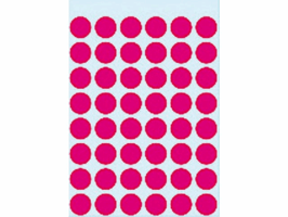 Etiket HERMA 1856 rond 13mm roze 240 stuks