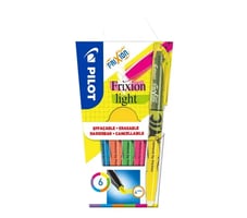 Markeerstift PILOT Frixion set à 6 kleuren