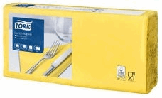 Tork Lunchservet 33x33cm 2-laags 1/4-vouw 10x200 geel artikel afbeelding