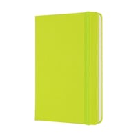 Notitieboek Moleskine pocket 90x140mm blanco hard cover lemon green