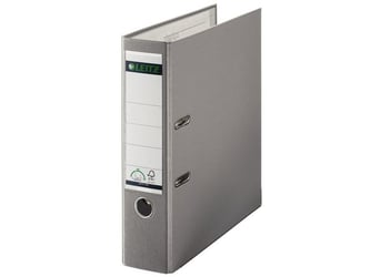 Leitz 180° Ordner, A4, Rugbreedte 80 mm, Karton met Polypropyleen, Grijs artikel afbeelding