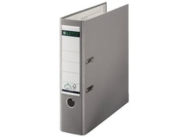 Leitz 180° Ordner, A4, Rugbreedte 80 mm, Karton met Polypropyleen, Grijs