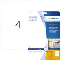 Etiket Herma 4598 105x148mm A4 40st folie wit