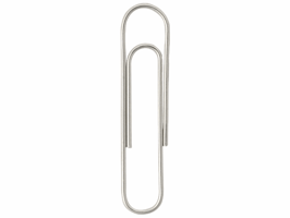 Staples Paperclips Vernikkeld, 25 mm (pak 1000 stuks)