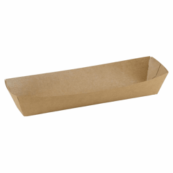 FSC® kraft/PLA coated snackbakje 180x35x35mm A16 artikel afbeelding