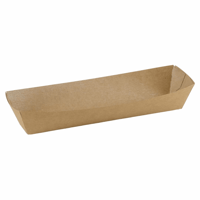 FSC® kraft/PLA coated snackbakje 180x35x35mm A16