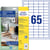Etiket Avery Zweckform LR3666-10 38x21.2mm recycled wit 650stuks