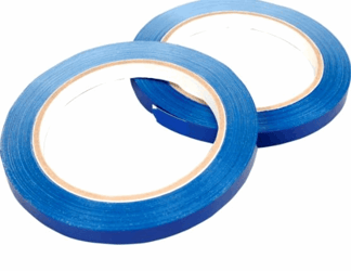 Zakkensluittape 9mmx66m Blauw. 32my artikel afbeelding