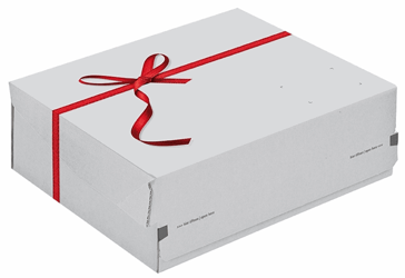 Colompac cadeauverpakking 241x166x94mm Wit met strik CP068.92/2 artikel afbeelding