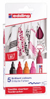Viltstift Edding 4500 textiel rond 2-3mm warm assorti