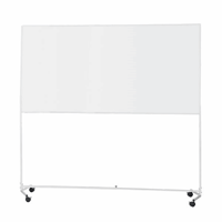 Whiteboard met verrijdbare standaard plaatstaal, gecoat (Bordbreedte: 2000 mm; Gewicht: 36 kg)