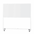 Whiteboard met verrijdbare standaard magneethoudend b x h = 2000x1000 mm