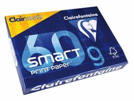 Kopieerpapier Clairefontaine Clairmail A4 60gr wit 500 vel