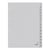 Tabblad A4 23R karton 1-15 grijs/set15