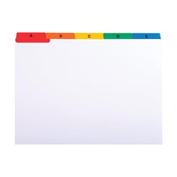 Tabkaart Exacompta 210 x 160 mm A5 wit
