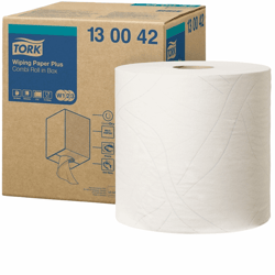 Tork Wiping Plus Combi Rol Poetspapier 2-laags W1/W2/W3 nr.130042 (ds/1 rol) artikel afbeelding