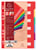 Tabbladen Exacompta 225x297mm 11-gaats 6-delig assorti PP
