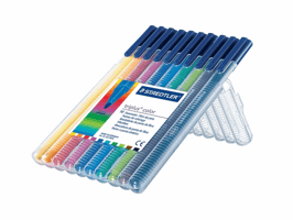 Kleurstift Staedtler 323 Triplus color à 10 stuks assorti