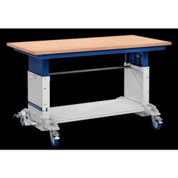 In hoogte verstelbare werkbank SUPPORTER draagvermogen 500 kg b x d = 1600x790 mm
