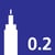 Fineliner Uni-ball Pin 0.2mm zwart