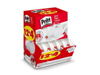 Pritt ECO Flex Value Pack Correctieroller 4,2 mm x 10 m (pak 16 stuks) artikel afbeelding