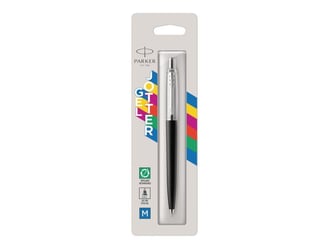 Parker Gelpen Jotter zwart M blauw/bs1 (blister 1 stuk) artikel afbeelding