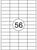 A4 Etiketten 56 per vel 52x21mm artikel afbeelding