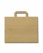 FSC® Kraft papieren blokbodemtas bruin 32+16x27cm