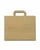 FSC® Kraft papieren blokbodemtas bruin 32+16x27cm