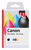 Inkcartridge Quantore Canon PGI-550XL CLI-551XL zwart kleur
