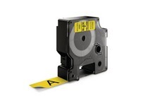 Dymo D1 Labelcassette, 19 mm x 7 m, Zwart op Geel