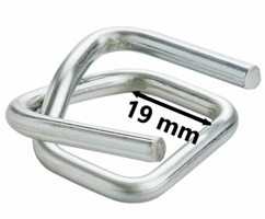 Metalen Gespen, 19mm, type B6 voor omsnoeringsband