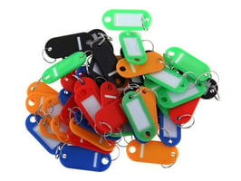 Sleutellabel assorti ring met label/pk20