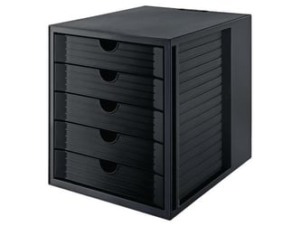 Drawercabinet HAN KARMA recycled 5 black artikel afbeelding