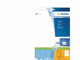 Etiket HERMA 8637 210x297mm A4 premium wit 10 stuks