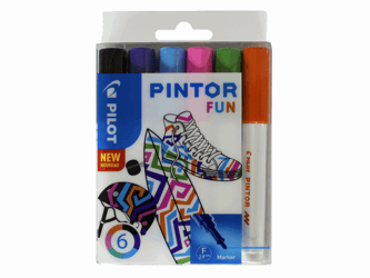 VILTSTIFT PILOT PINTOR FUN 1.0MM ASS artikel afbeelding